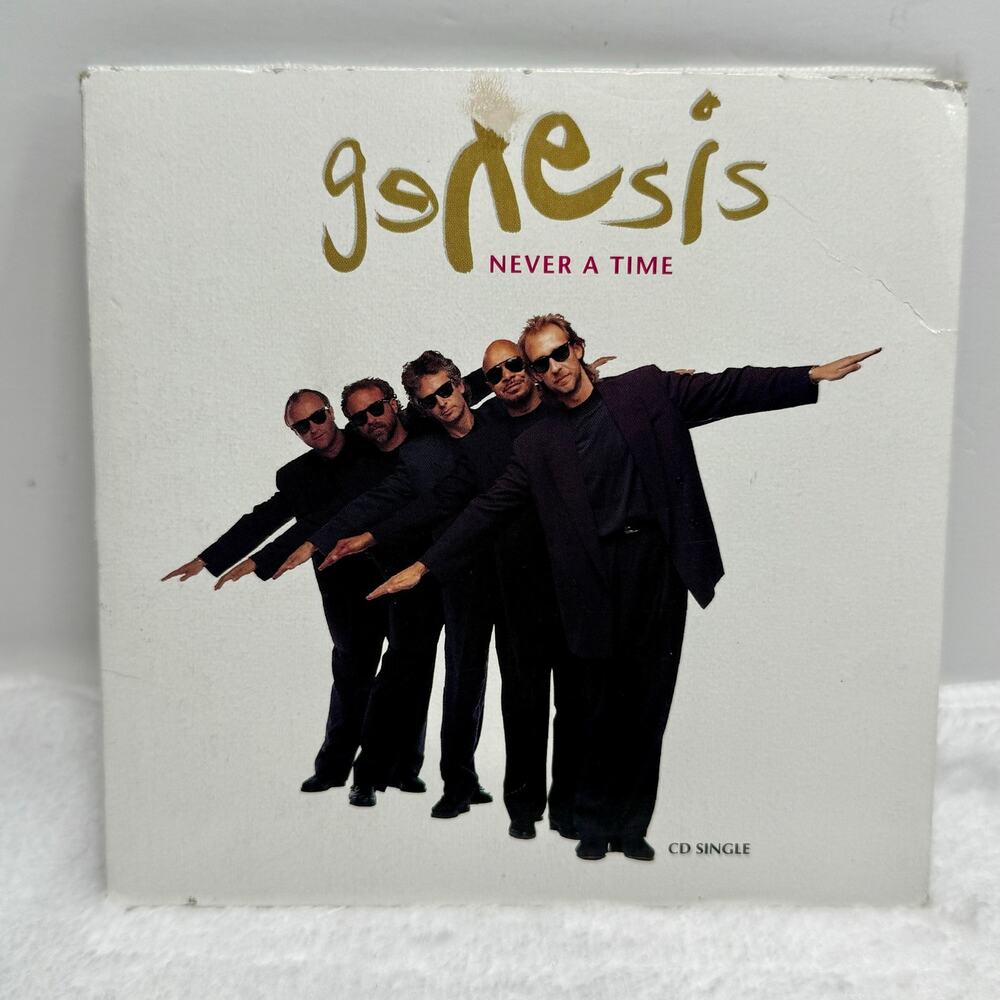 Genesis Never a Time CD Single 1992 Atlantic 87411-2 Live Tracks - Phil Collins